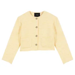 Áo Khoác Len Nữ Maje  In Pale Yellow - MFPVE00497 Màu Vàng Size 38