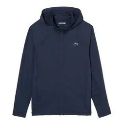 Áo Khoác Nỉ Nam Lacoste Men’s Sport High-Neck Zip-Up SH5210-51 Màu Xanh Navy Size 4