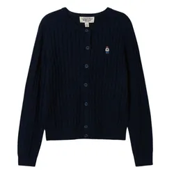 Áo Len Cardigan Nữ WHOAU Steve Cable WHCKF2101F-00 Màu Xanh Đen Size S