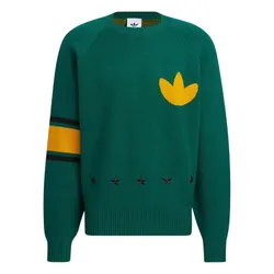 Áo Len Nam Adidas Originals Logo Sweater Asia Sizing Green Yellow HS7295 (Form Over/Form Âu) Màu Xanh Lá Size L
