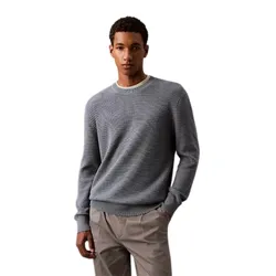 Áo Len Nam Calvin Klein Supima Cotton Sweater 40EM303-031 Màu Xanh Xám&nbsp;Size S