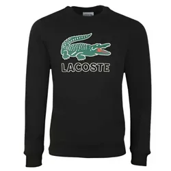 Áo Nỉ Sweater Nam Lacoste Mens Black Sweatshirt SH6382 Màu Đen Size 5