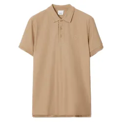 Áo Polo Nam Burberry Monogram Motif Cotton Piqué P80570881 Màu Be Size M