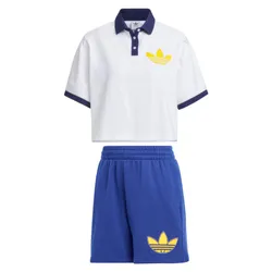 Bộ Quần Áo Cộc Tay Nữ Adidas IU4768-IM1928 Màu Trắng Xanh Size M (Form China)