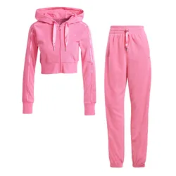Bộ Quần Áo Nỉ Nữ Adidas JN3004 JN3007 Màu Hồng (Form Âu) Size M