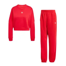 Bộ Quần Áo Nỉ Nữ Adidas JN5449 JE0117 Màu Đỏ (Form Âu) Size S