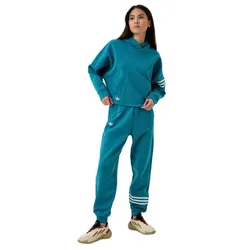 Bộ Quần Áo Nữ Adidas Adicolor Neuclassics IL6664/IL6662 Màu Xanh Cổ Vịt Size L  (Form Á)