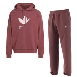 Bộ Thể Thao Nam Adidas Hoodie Sportswear HC4505/HC4507 Màu Đỏ Mận Size S (Form Âu)