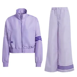 Bộ Thể Thao Nữ Adidas Adicolor Neuclassics Track Jacket + Wide Leg Pants IC5415 / IC5443 Màu Tím (Form Á)