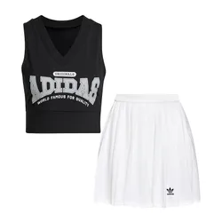 Bộ Thể Thao Nữ Adidas Originals Class IA8339/HG6305 Màu Đen Trắng Size 8 (Form UK)