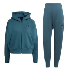 Bộ Thể Thao Nữ Adidas Z.N.E. Jacket + Pants IN5129 / IN5142 Màu Xanh Size L (Form Á)