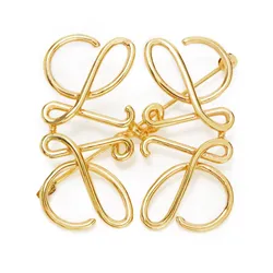 Cài Áo Loewe Anagram Brooch In Metal 11125020 8130 000 Màu Vàng Gold
