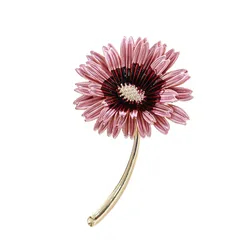 Cài Áo Nữ Meri Daisy BR553 Màu Hồng Tím