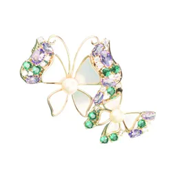 Cài Áo Nữ Meri Violet Butterfly BR844 Màu Xanh Tím