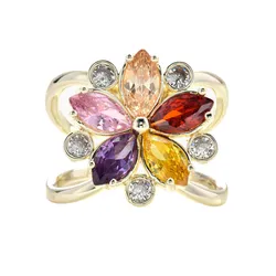 Cài Khăn Nữ Meri Colorful Flower BR813 Phối Màu