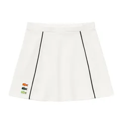 Chân Váy Nữ Lacoste Women's Made In France Organic Cotton Skirt JF5572-51 70V Màu Trắng Size 34