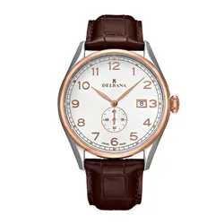 Đồng Hồ Nam Delbana Fiorentino 42mm Watch 53601.682.6.062 Màu Nâu Phối Vàng Hồng