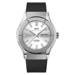 Đồng Hồ Nam I&W Carnival 42mm IW55851GT-DS (IW55851G1) Automatic Màu Đen Bạc