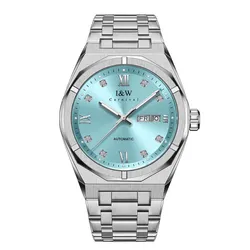 Đồng Hồ Nam I&W Carnival Automatic Watch IW751G-DT (IW751G13) Màu Bạc/Xanh Ngọc