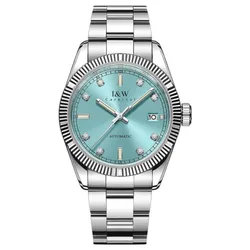 Đồng Hồ Nam I&W Carnival Automatic Watch IW786G-DT (IW786G2) Màu Bạc Xanh Ngọc