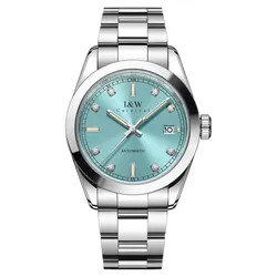 Đồng Hồ Nam I&W Carnival Automatic Watch IW786G-DT (IW786G7) Màu Bạc Xanh Ngọc