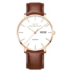 Đồng Hồ Nam I&W Carnival Automatic Watch IW8828G-DD (IW8828G13) Màu Nâu Trắng