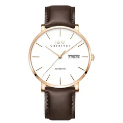 Đồng Hồ Nam I&W Carnival Automatic Watch IW8828G-DD (IW8828G14) Màu Nâu Trắng