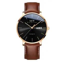 Đồng Hồ Nam I&W Carnival Automatic Watch IW8828G-DD (IW8828G18) Màu Nâu Đen