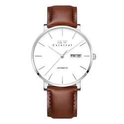 Đồng Hồ Nam I&W Carnival Automatic Watch IW8828G-DD (IW8828G21) Màu Nâu Trắng