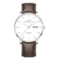 Đồng Hồ Nam I&W Carnival Automatic Watch IW8828G-DD (IW8828G22) Màu Nâu Trắng