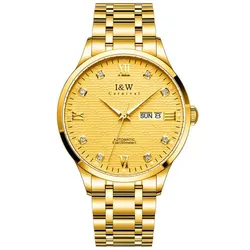 Đồng Hồ Nam I&W Carnival IW651G-DT (IW651G3) Automatic Màu Vàng