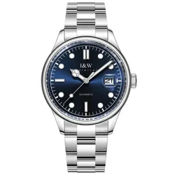 Đồng Hồ Nam I&W Carnival IW653G-DT (IW653G1) Automatic Màu Bạc Xanh