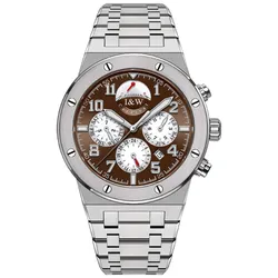 Đồng Hồ Nam I&W Carnival IW655G-DT (IW655G5) Automatic Màu Bạc Nâu