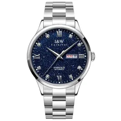 Đồng Hồ Nam I&W Carnival IW658G-DT (IW658G3) Automatic Màu Xanh Bạc