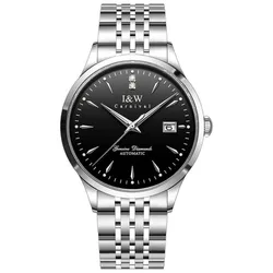Đồng Hồ Nam I&W Carnival IW731G-DT – Automatic (IW731G4) Màu Đen Bạc