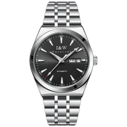 Đồng Hồ Nam I&W Carnival IW732G-DT – Automatic (IW732G3) Màu Đen Bạc