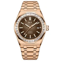 Đồng Hồ Nam I&W Carnival IW733G-DT – Automatic (IW733G7) Màu Vàng Hồng