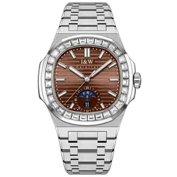 Đồng Hồ Nam I&W Carnival IW735G-DT – Automatic (IW735G22) Màu Nâu Bạc