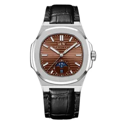 Đồng Hồ Nam I&W Carnival IW735GT-DD – Automatic (IW735GT26) Màu Bạc Đen