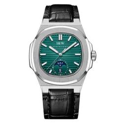 Đồng Hồ Nam I&W Carnival IW735GT-DD – Automatic (IW735GT7) Màu Xanh Bạc