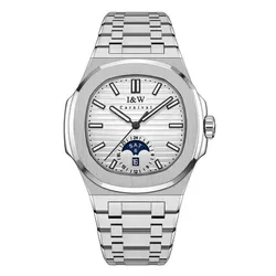Đồng Hồ Nam I&W Carnival IW735GT-DT – Automatic (IW735GT22) Màu Bạc