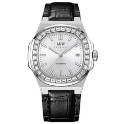 Đồng Hồ Nam I&W Carnival IW750G-DD – Automatic (IW750G8) Màu Đen Bạc