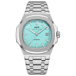 Đồng Hồ Nam I&W Carnival IW750GT-DT – Automatic (IW750GT2) Màu Xanh Bạc