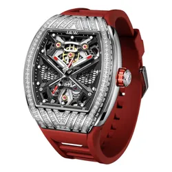 Đồng Hồ Nam I&W Carnival IW760G-DS – Automatic (IW760G3) Màu Đỏ Bạc