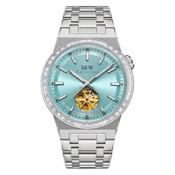 Đồng Hồ Nam I&W Carnival IW761G-DT – Automatic (IW761G2) Màu Xanh Bạc