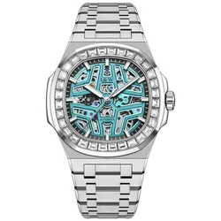 Đồng Hồ Nam I&W Carnival  IW763G-DT – Automatic (IW763G1) Màu Xanh Bạc