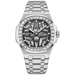Đồng Hồ Nam I&W Carnival  IW763G-DT – Automatic (IW763G2) Màu Đen Bạc