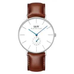 Đồng Hồ Nam I&W Carnival IW8848G-DD – Quartz (IW8848G3) Màu Nâu Trắng