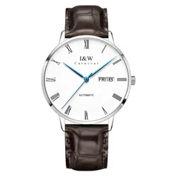 Đồng Hồ Nam I&W Carnival IW8861G-DD – Automatic (IW8861G5) Màu Nâu Bạc