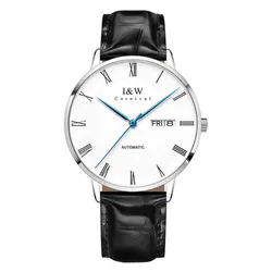 Đồng Hồ Nam I&W Carnival IW8861G-DD – Automatic (IW8861G6) Màu Bạc Đen